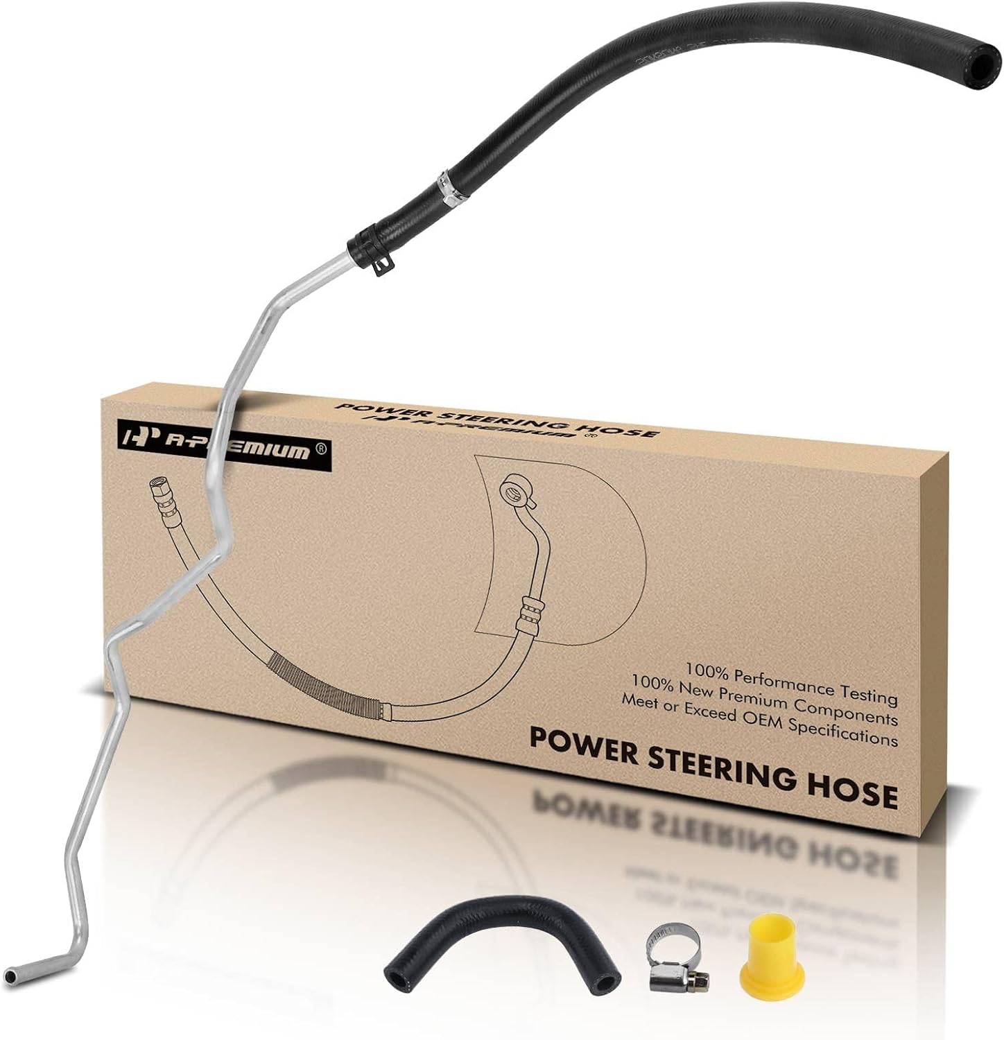 A-Premium Power Steering Hose Return Line Hose Assembly Compatible with Dodge Grand Caravan Chrysler Town & Country Voyager 2001-2003 Cooler to Reservoir