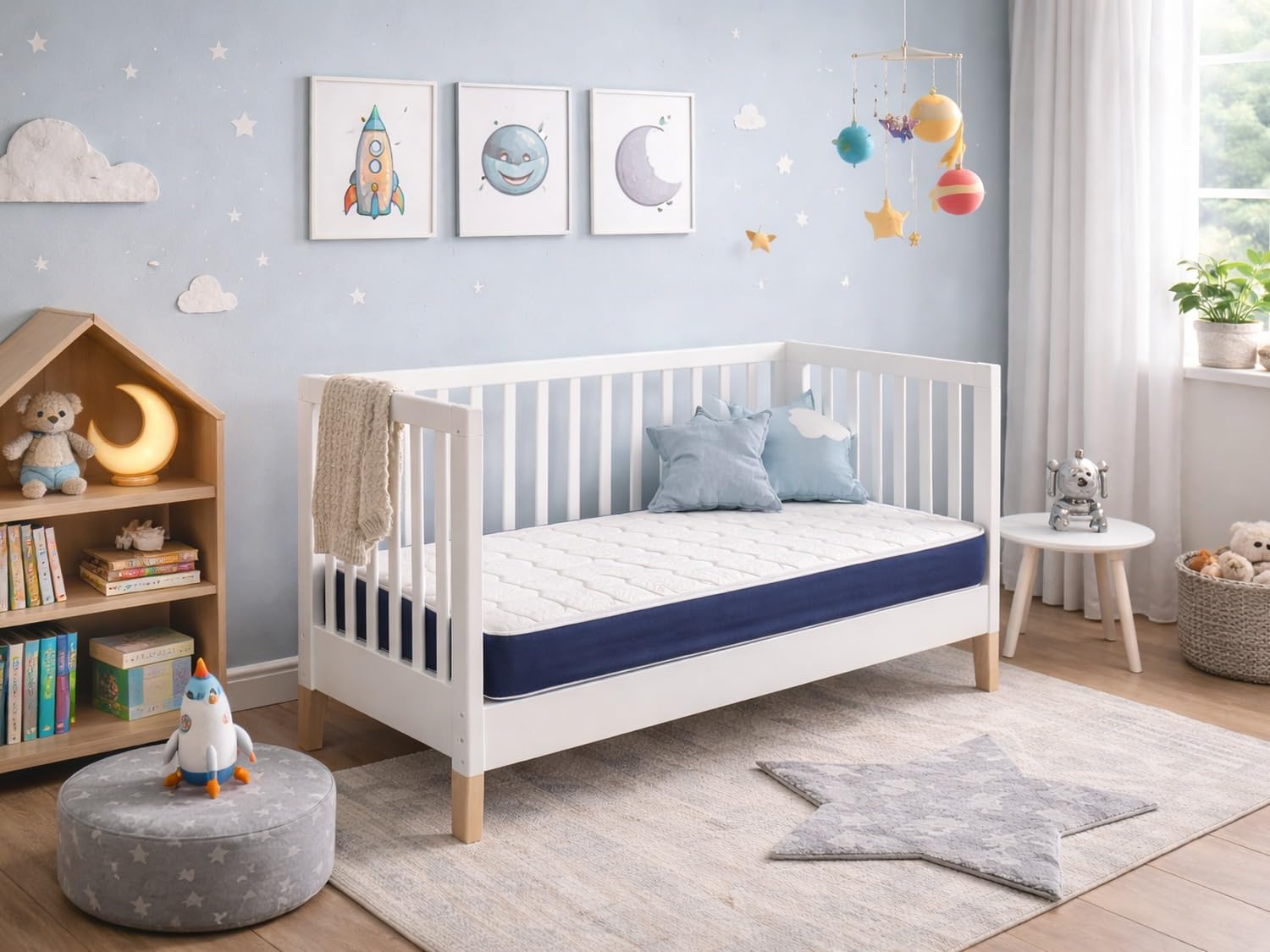 DORMISSIMO Materac dziecięcy Baby Blue 67X137 Grubość 14 CM Perforowany i oddychający rdzeń