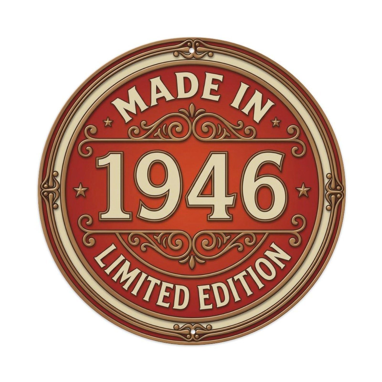 Okahys 8X8inch(20X20cm) Made In 1946 Limited Edition Metal Tin Sign