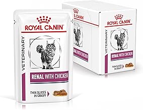 Royal Canin Veterinary Renal Chicken | 12 x 85g | Complete Adult Cat Food | For Cats With Kidney Problems | Fresh Bag