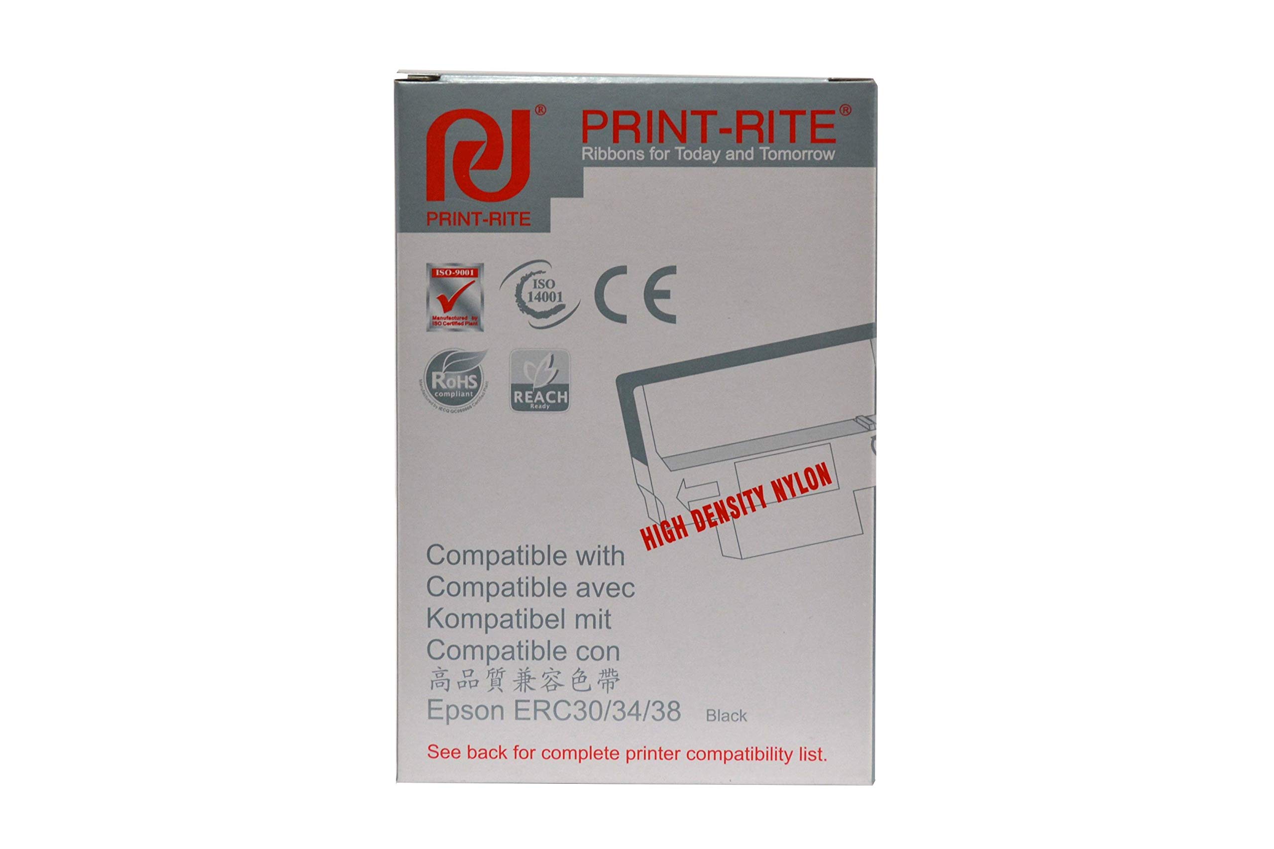 Compatible for Ribbon Epson ERC30/ ERC34/ ERC38 (Black)
