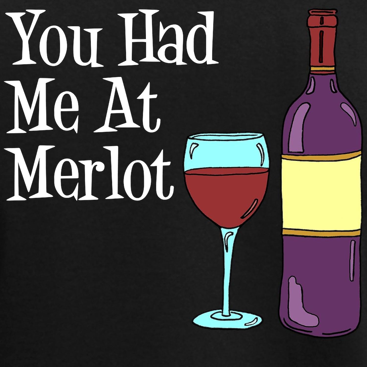 CafePress You Had Me At Merlot Pajamas Womens Novelty PJ Sleepwear