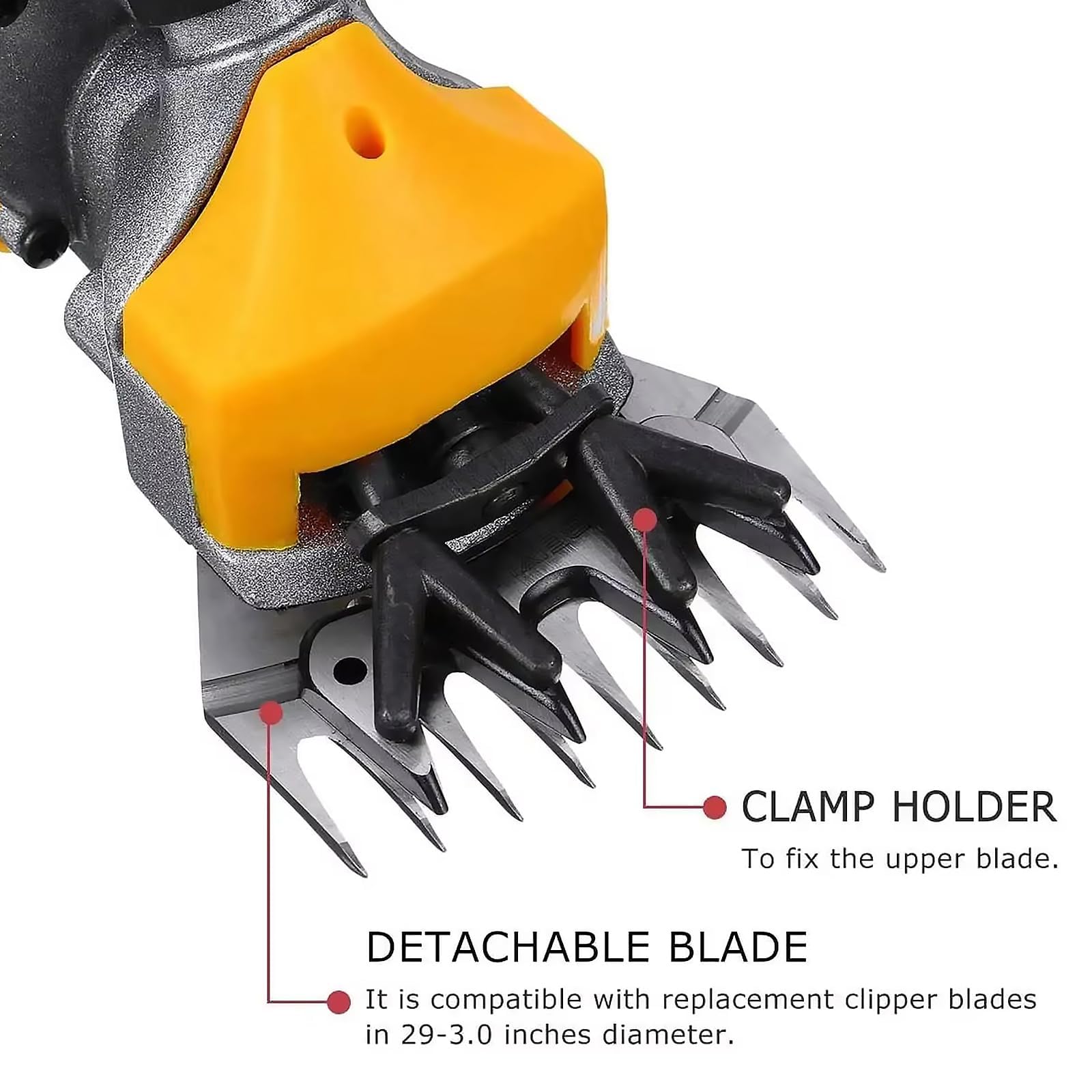 Forbici elettriche per Pecore da 690 W per impieghi gravosi - Forbici Professionali per Lana a 6 velocità con Lame intercambiabili a 13 Denti, Strumento per la tosatura di Pecore