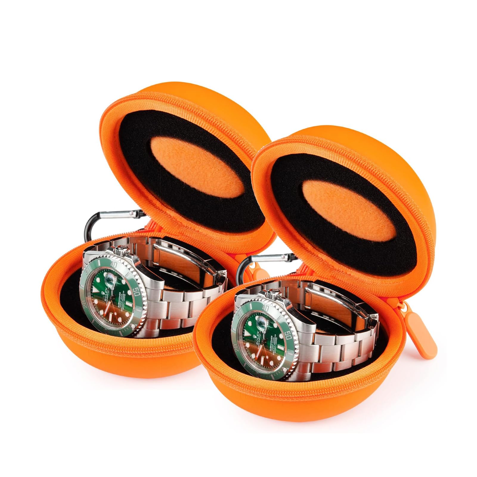 Étui De Voyage HELMDY Pour Montres - Nylon Noir étanche - Protection Jusqu'à 50mm