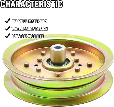 UOIENRT 756-3105 Lawn Mowers Idler Pulley Replacement for Troy Bilt GTX2654, for MTD GT-2550 GT-2550H Z-200 ZT-2150 ZT-2250, for Cub Cadet Z48 Z54 Z54L 365 365L GT1554, for Huskee, for Yard Man