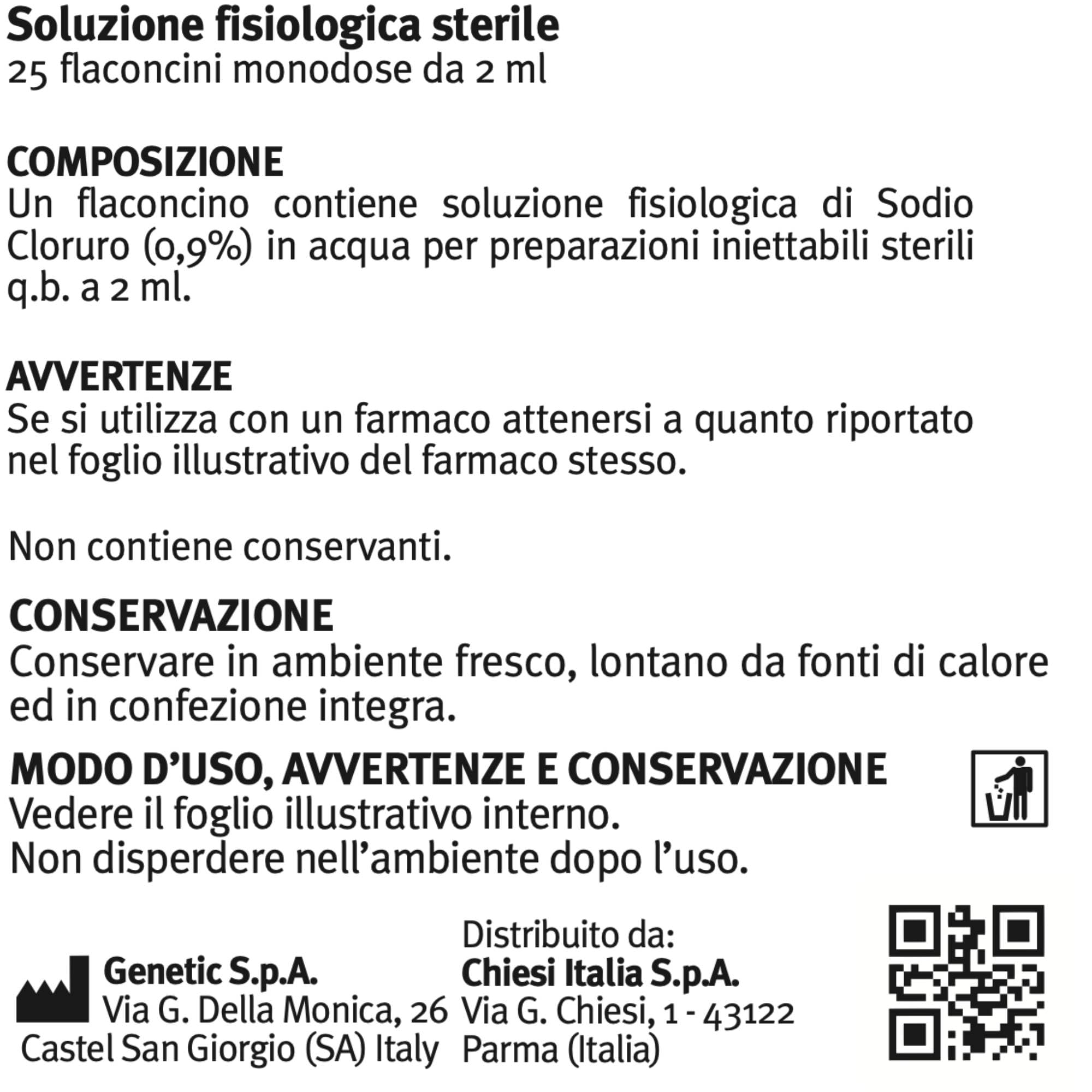 Clenny A Soluzione Fisiologica Sterile - Predosata per la Diluizione di Farmaci per Aerosolterapia- Per Adulti e Bambini - Compatibile con Tutti i Dispositivi Clenny A - 25 Flaconcini Monouso da 2ml