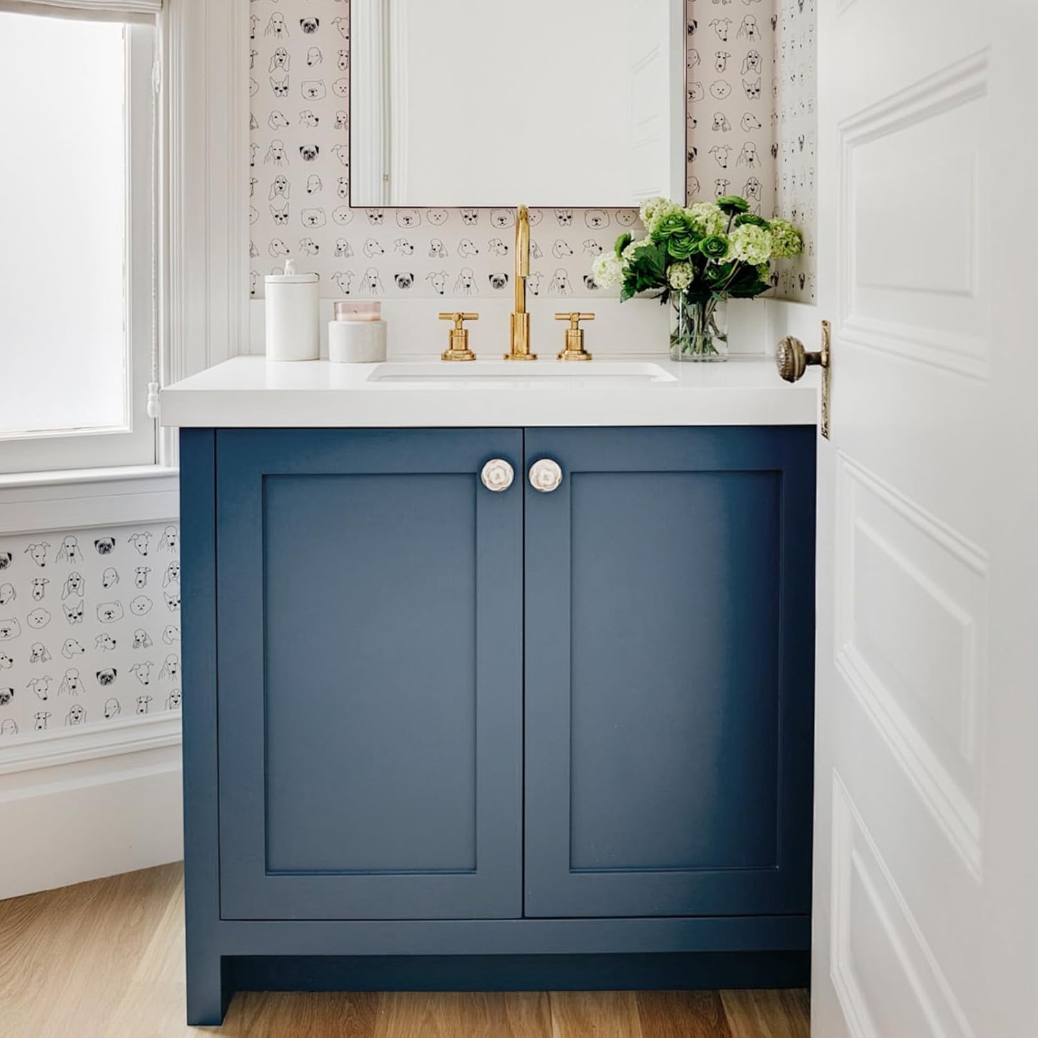 Navy Blue Peel and Stick Wallpaper A Set of 15.7”x 472” Matte Blue Self-Adhesive Removable Contact Paper Solid Color Waterproof Vinyl Roll for Cabinets Furniture Renovation Bedroom Wall Covering