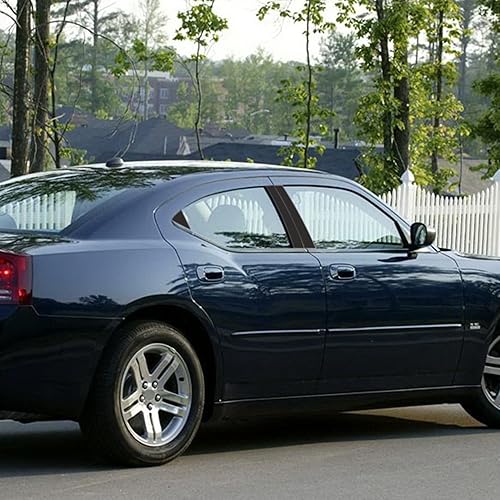 Miniatura 6 de TOMALL Calcomanías de vinilo para poste de ventana de automóvil compatibles con Dodge Charger 2006-2010, calcomanías de columna de ventana de color