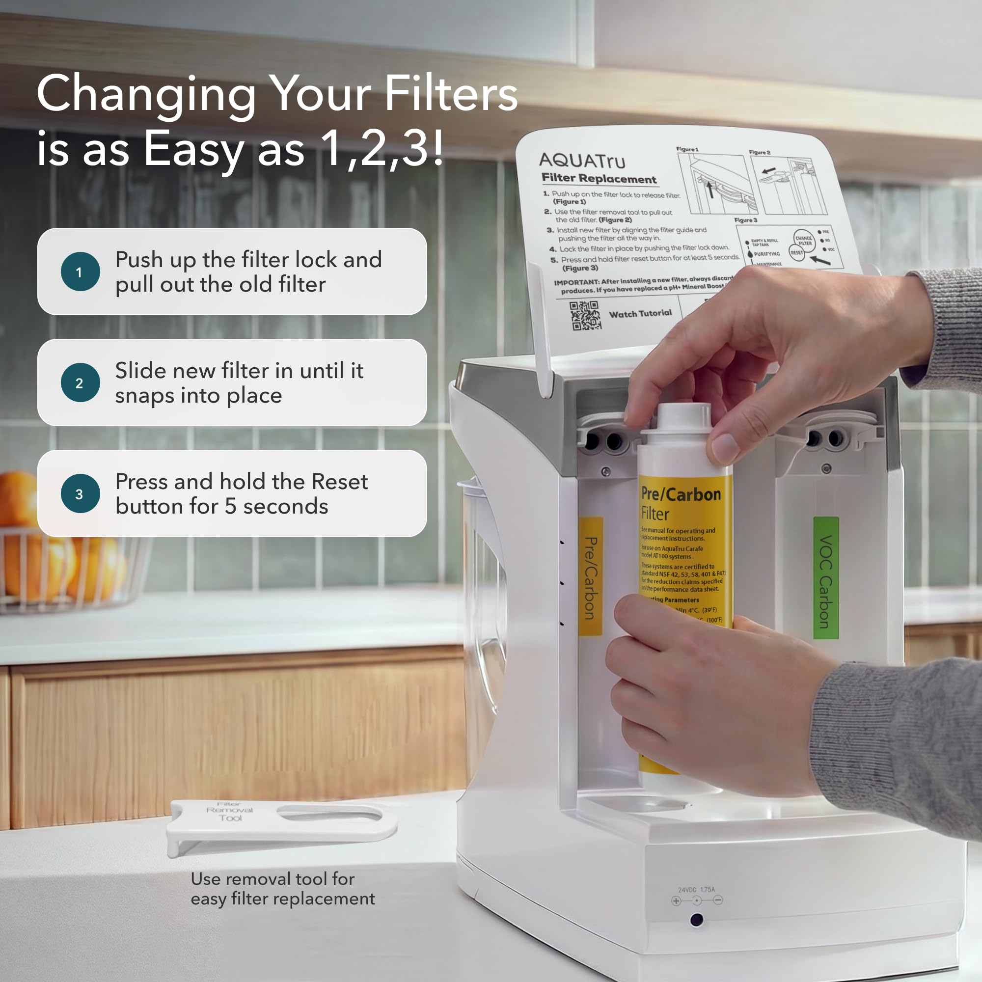AquaTru Filter Combo Pack - Purify Your Water -3 AquaTru Filter Combo Pack - Purify Your Water -3