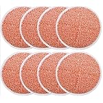 BeiLan Spinwave Mop Replacement Pads for Bissell Spinwave 20399 23157 23159 2039A 2124A 20393 2039T 2039W 20391 20395 2307 2315A Hard Floor Mop Refill Heavy Scrub Pad- Part 1611297 & 1611298 (8Pack)
