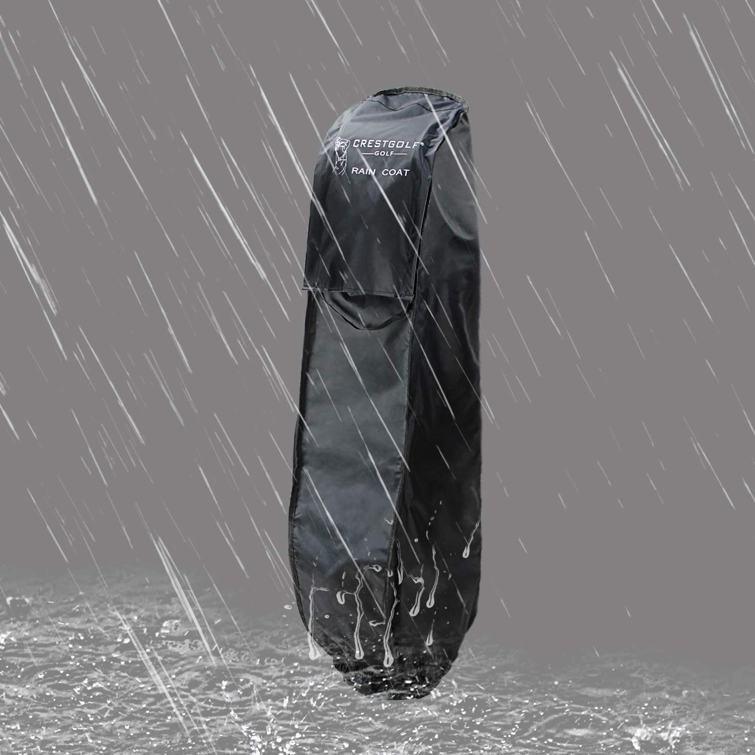 kofull - Funda Impermeable para Bolsa de Golf, Negro