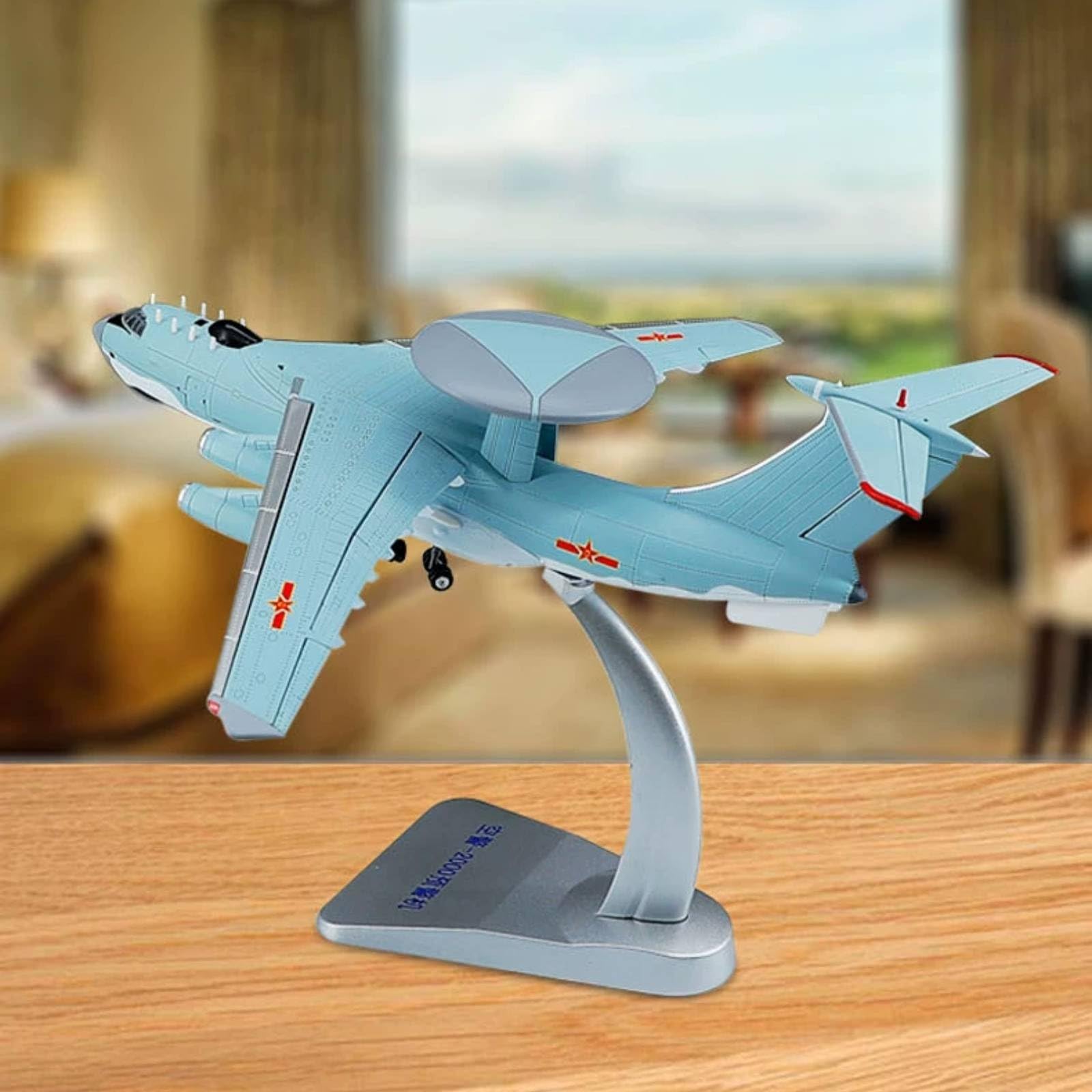 Modello Aereo in Lega Rilevamento Aereo Diecast Aereo da Allerta Modello Statico Struttura Robusta in Lega con Cupola E Marcature Adatto a, style to 1