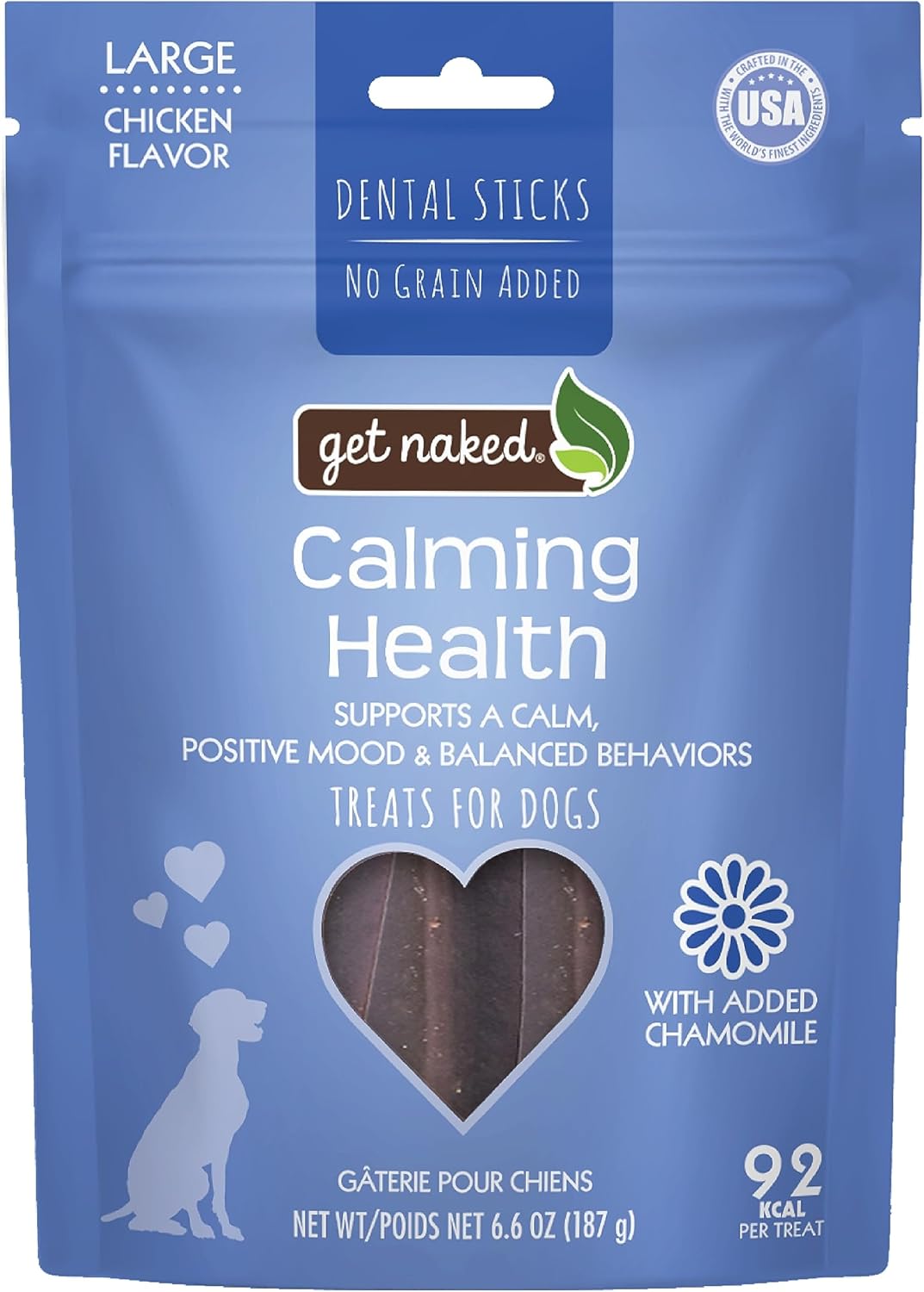 Calming Grain-Free Dental Sticks for Dogs – Chicken Flavor, 6.6 oz Calming Grain-Free Dental Sticks for Dogs – Chicken Flavor, 6.6 oz