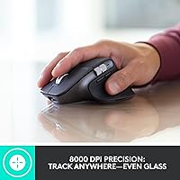 Vista 5 de Logitech MX Keys Combo para Negocios Gen 2, Teclado Inalámbrico de Tamaño Completo y Ratón Inalámbrico, con Reposamuñecas, Bluetooth, Logi Bolt