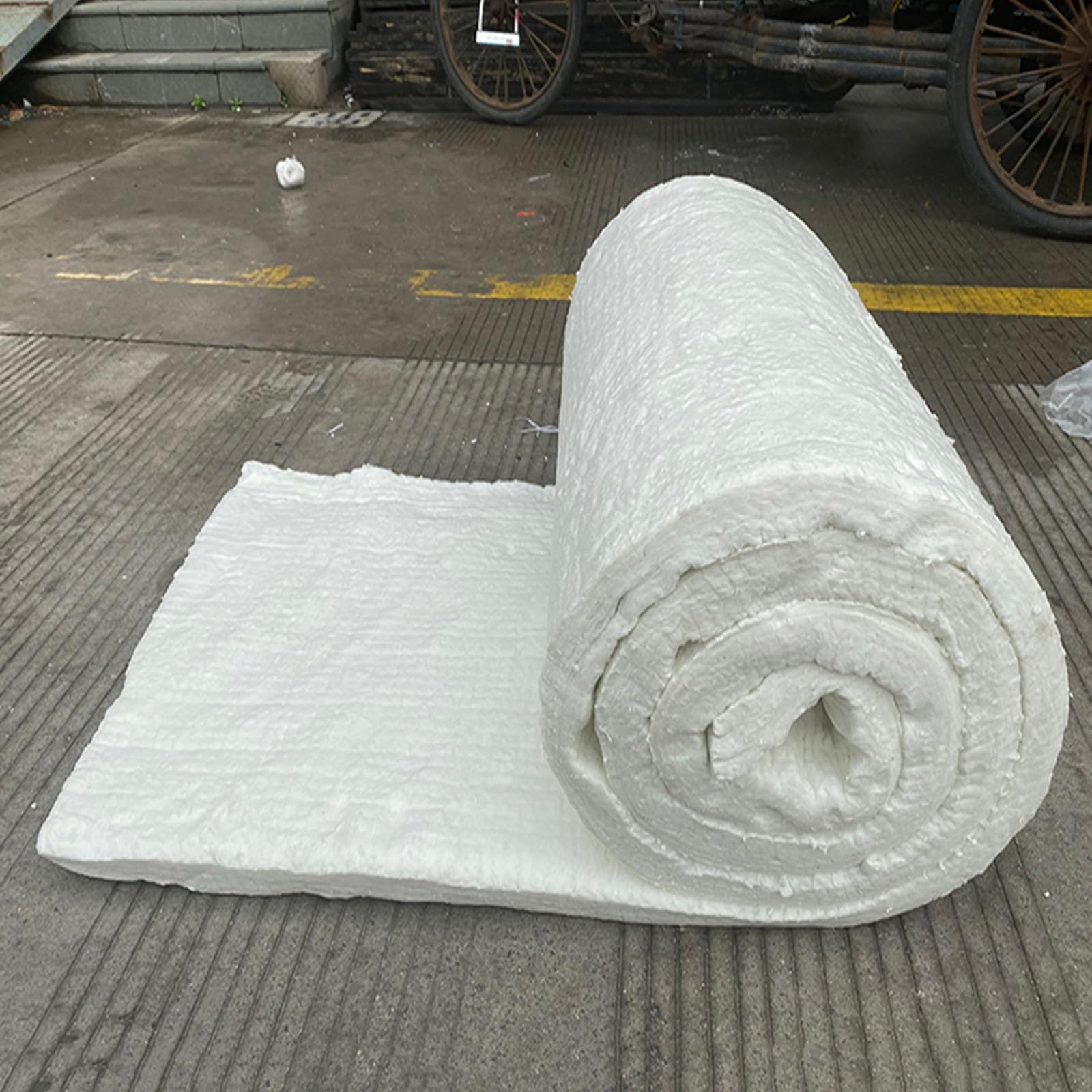 Manta De Fibra Cerámica, Deflector Aislante Ignífugo Con Una Resistencia Térmica De Hasta 1260 °C, Resistente A Altas Temperaturas Para Hornos, Estufas(20MM)