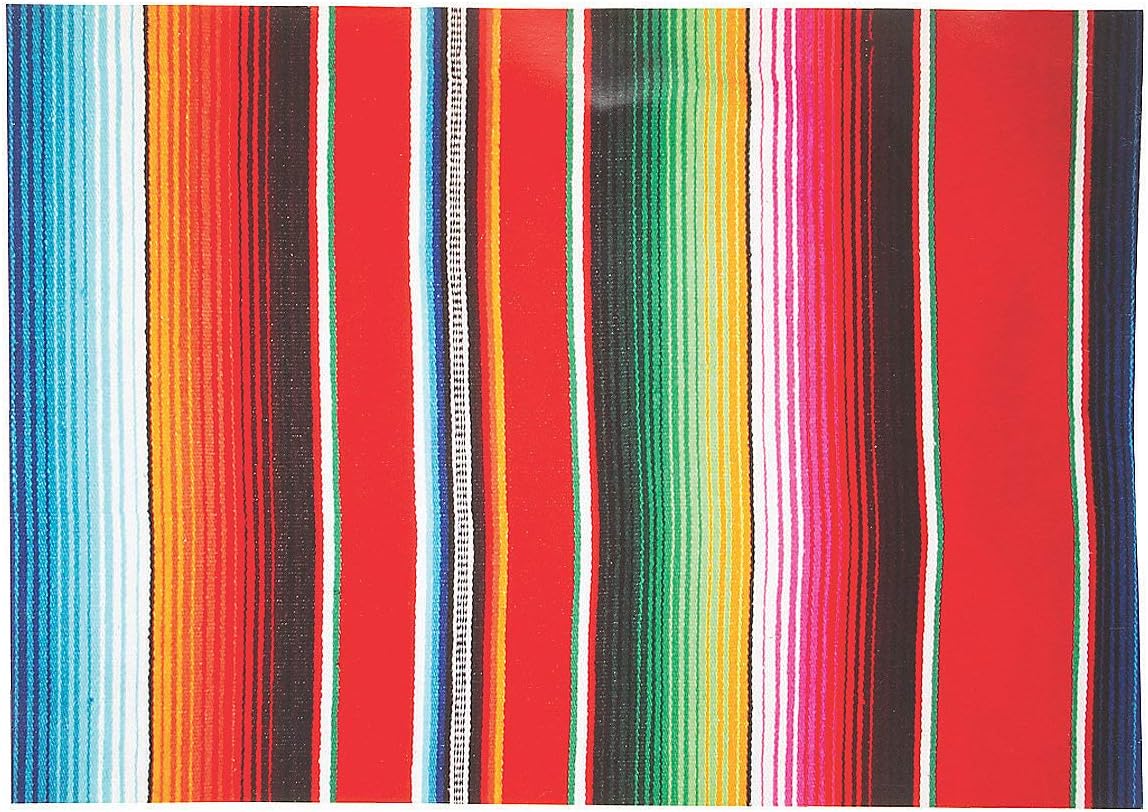 Fun Express Serape Fiesta Placemats (Set of 50) Cinco de Mayo Party
