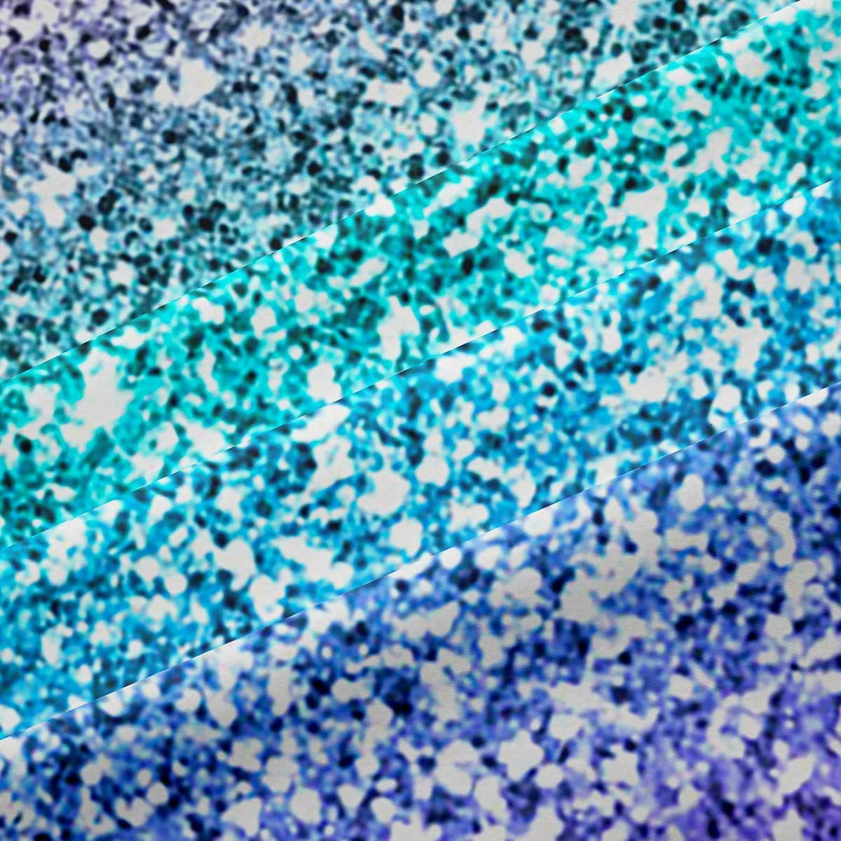 Feelyou Teal Pink Glitter Curtains for Girls Bedroom Rod Pocket Kids Sparkle Mermaid Curtains Girly Turquoise Pastel Window Treatment Drapes 52W x 63L Inches 2 Panels (No Glitter)