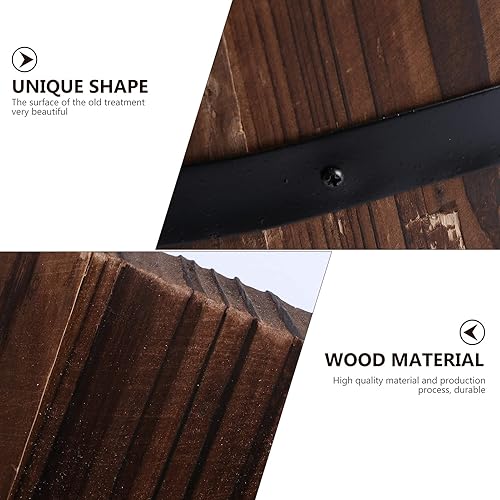 Miniatura 5 de Yardwe Cubos de barril de madera para whisky con asa, maceta de flores, macetas, cajas para cafetería, jardín, plantas hidropónicas