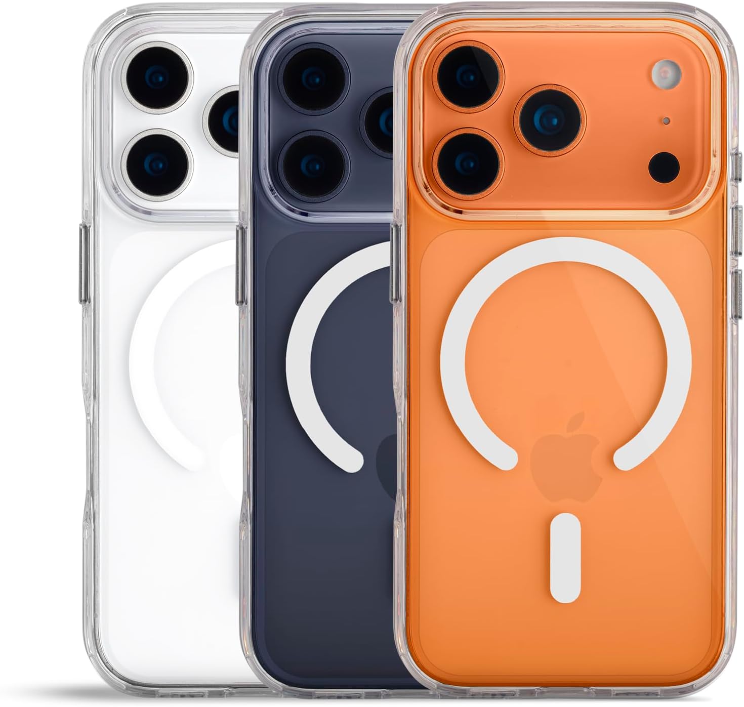 totallee Clear Case for iPhone 17 Pro with Extra Grip Spy, Slim Magnetic iPhone 17 Pro Case with Built-in Magnets (Transparent)