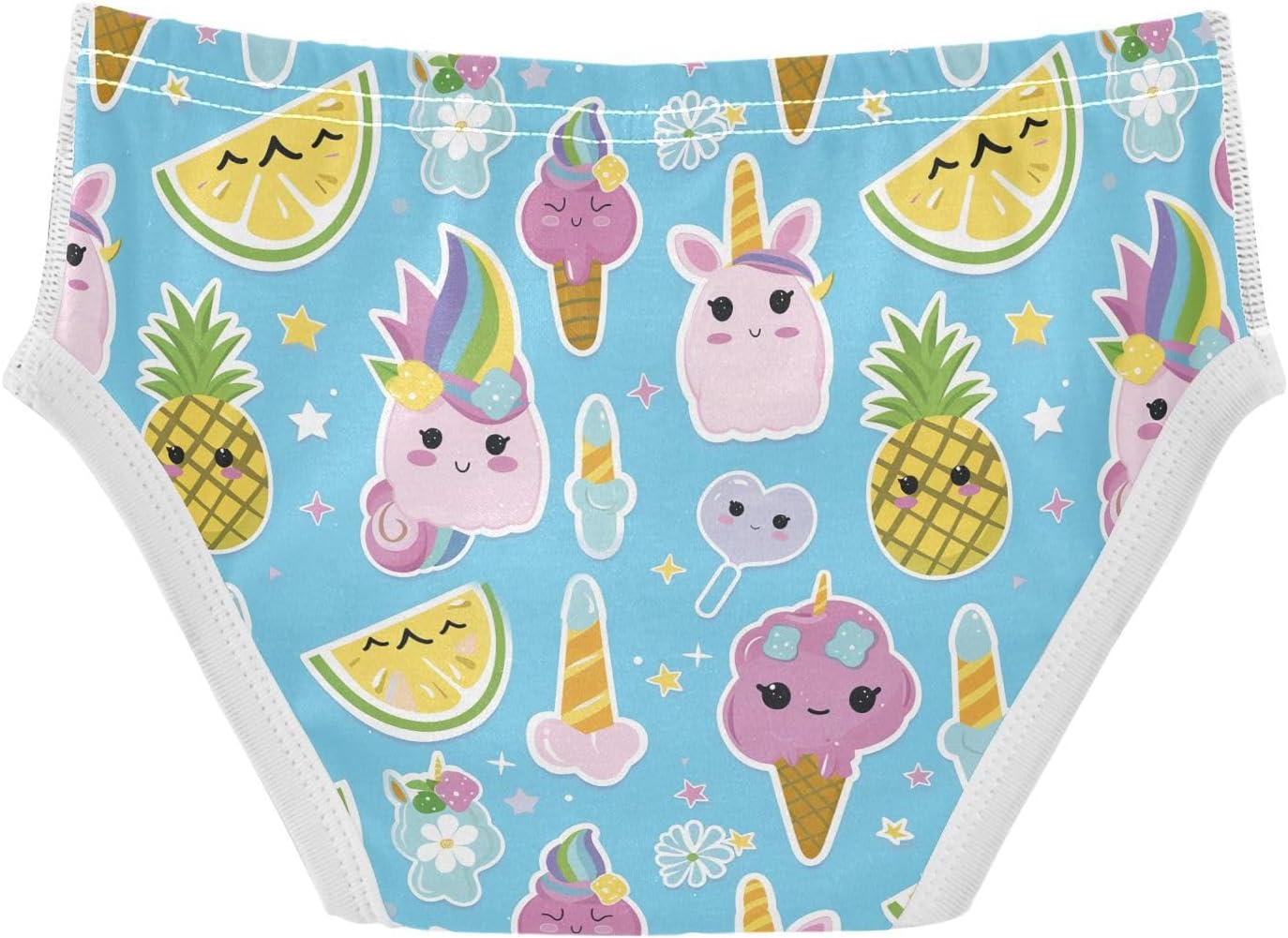 visesunny Boys Training Underwear Blue Unicorn Lemon Breathe Cotton Potty Briefs Size 2T-8Y for Toddler
