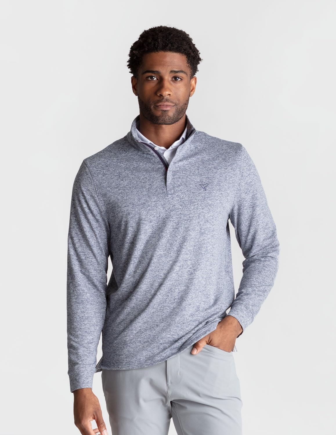 birddogs Men’s Quarter Zip Pullover | Built-in Liner, 4-Way Stretch, Wrinkle-Resistant, Tailored Fit | Work, Golf, Travel