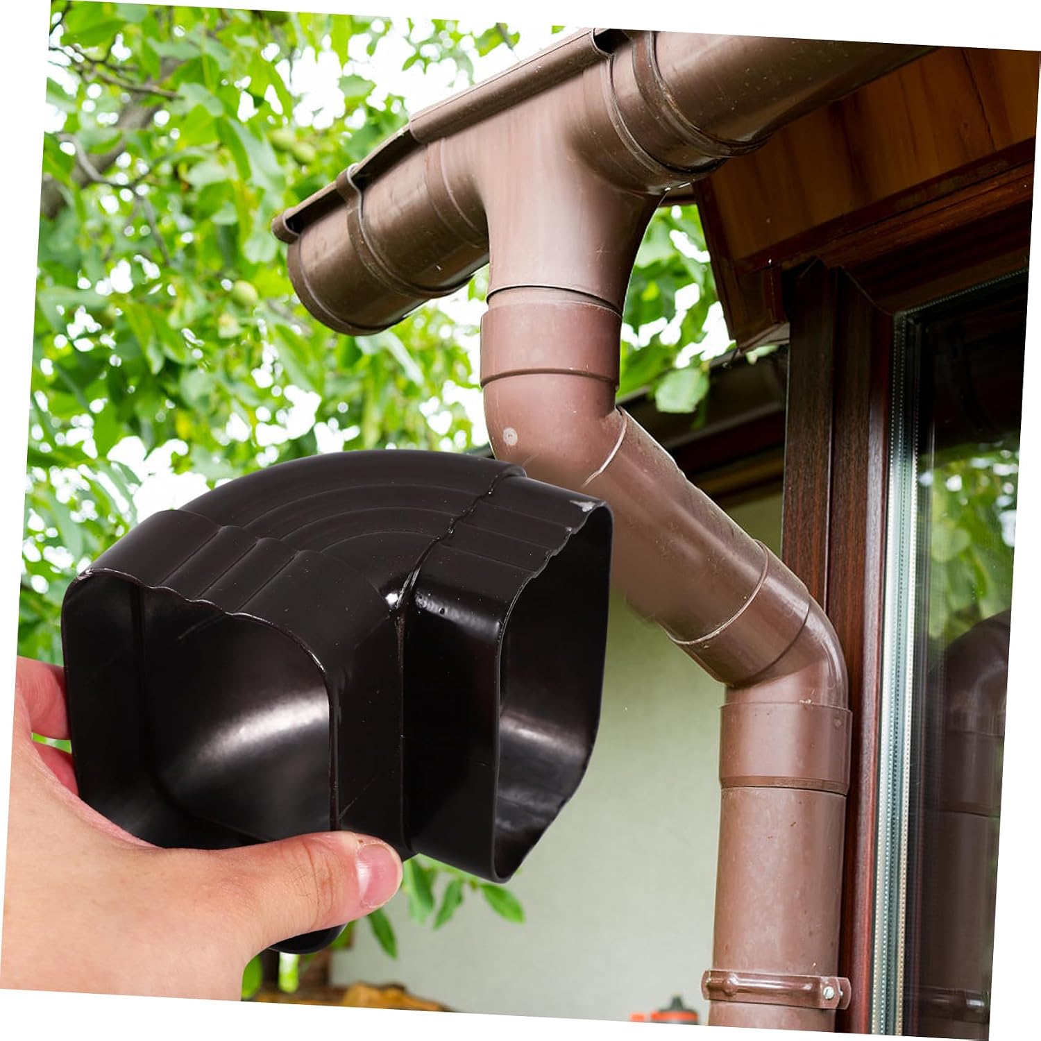 Replacement Aluminum Alloy Rain Elbow Connector Right Angle Downspout Fitting for Gutter Systems Durable and Easy to Install for Efficient Rainwater Diversion and Management