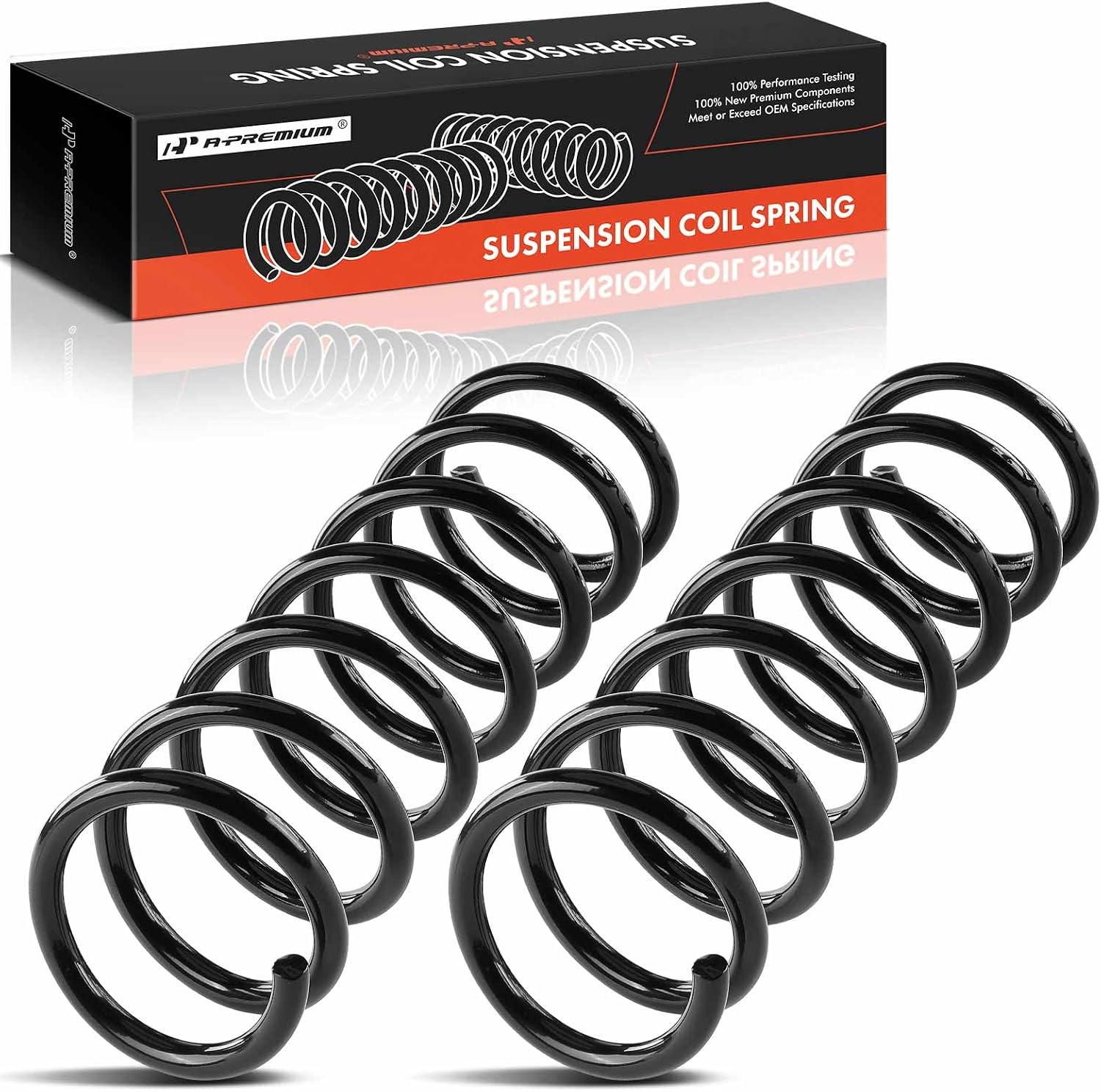 A-Premium Front Suspension Coil Spring Set Compatible with Toyota