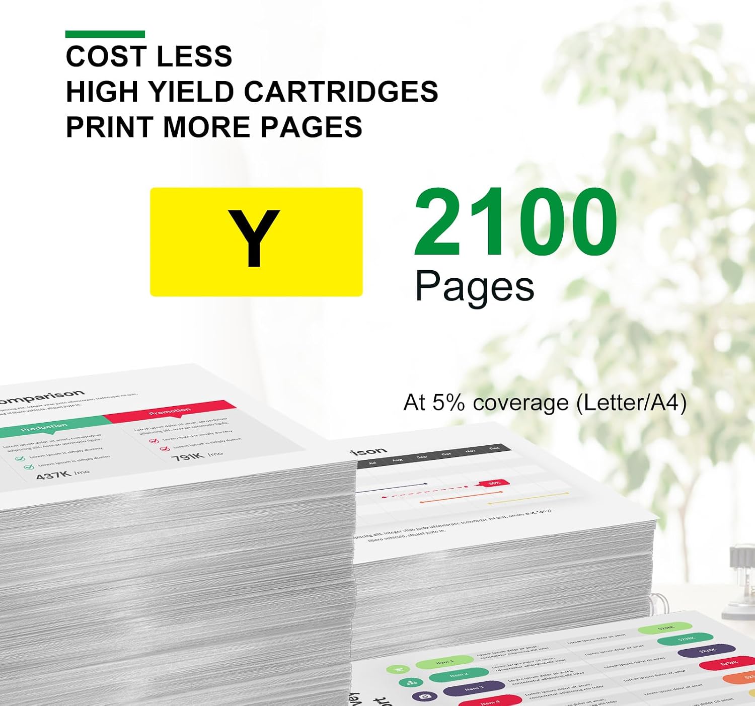 414A Yellow Toner Cartridge Compatible for HP 414A 414X W2022A W2022X for HP Color LaserJet Pro M454dn M454dw MFP M479dw M479fdn M479fdw