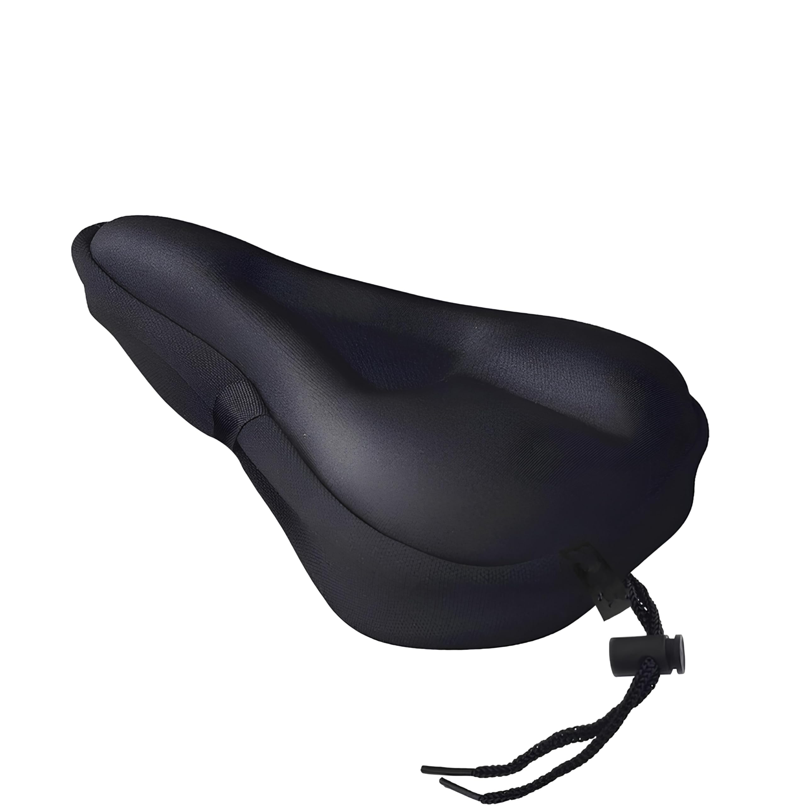 PulGos Bicycle Silicone Saddle Seat and Cycling Cushion Pad Bike Gel Cover, Cycle Accessories for Bicycle, Cycle seat, Gel seat for Bike, Cycle Gadget, Black Seat Cover