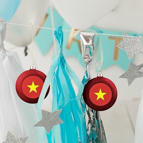 Vista 74 de Adornos dorados de bola de Navidad de Trinidad y Tobago, adorno de bola de bandera de Trinidad y Tobago, adornos de Navidad de bandera nacional