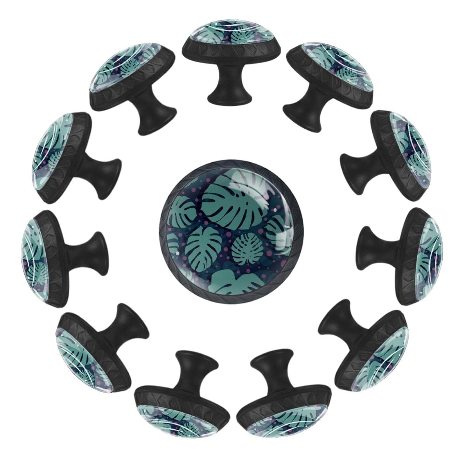 Boutons de tiroir ronds à pois 35 mm en lot de 12 pour commode de chambre