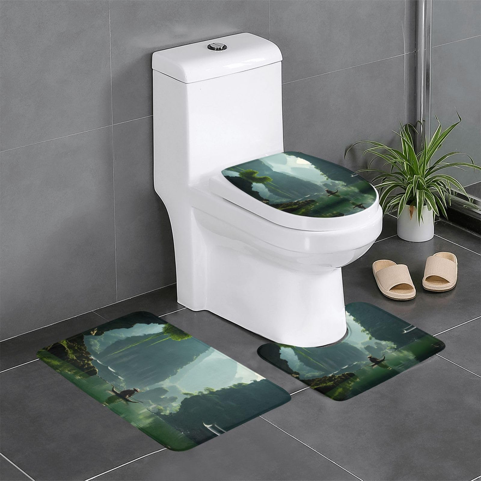 Tapis de salle de bain antidérapants WHJDPP pour créer un espace bien-être