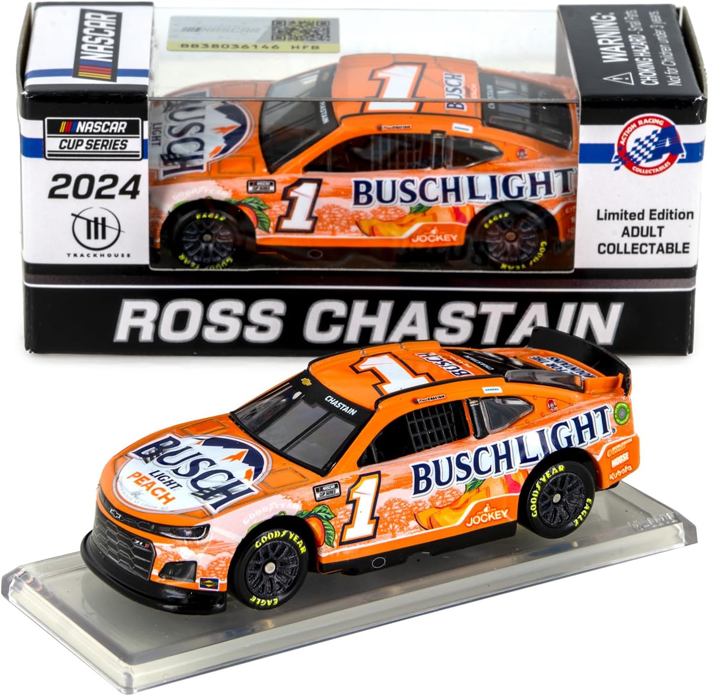 Ross Chastain 2024 BL Peach Diecast Car 1:64 Scale