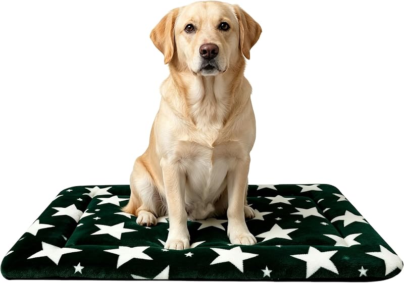 Colchonete para Cães e Gatos SUNSHE Reversível e Lavável, Big Star&Green, 88,9 x 58,42 x 3,81 cm