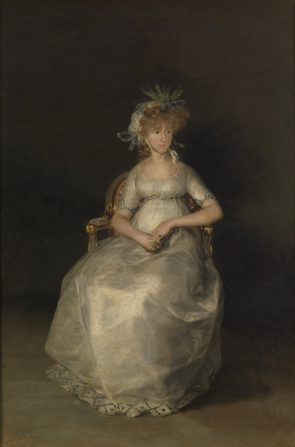 Lámina artística Condesa de Chinchón de Goya pequeña con acabado mate de archivo