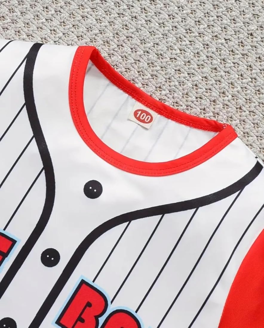 Buy Cutevibe BASE BALL Kids Baseball Uniform Set, Red and White