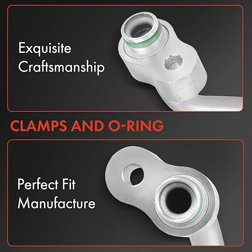 Miniatura 3 de A-Premium Conjunto de manguera de línea de descarga de A/C compatible con Honda Accord 2003-2007 L4 2.4L DOHC, compresor a condensador