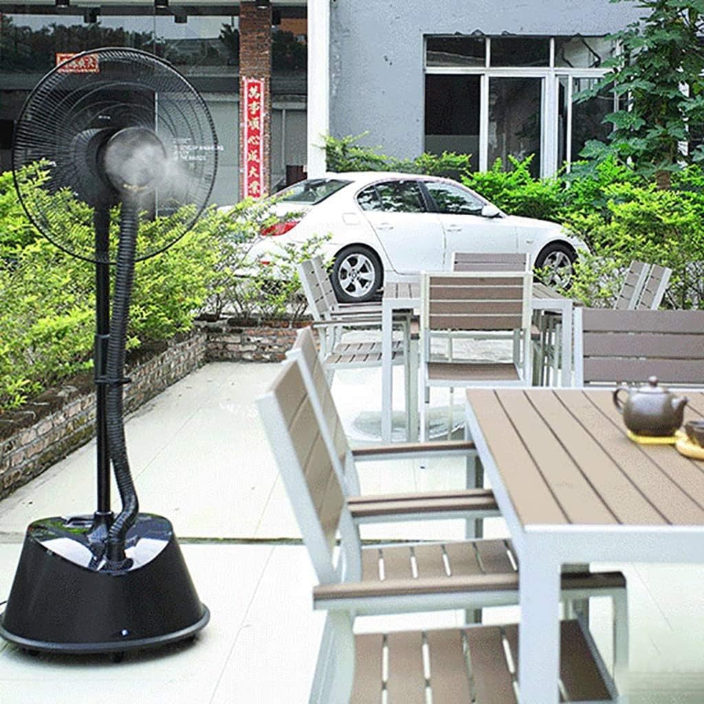High-Velocity Misting Cooling Fan, 20 Inches Spray Humidifier Pedestal Oscillating Fan 320W for Industrial and Commercial Warehouse