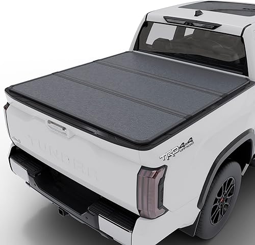 Cubierta rígida plegable para caja de camioneta, THTF035, se adapta a Toyota Tundra 2022 - 2023 con caja de 6 pies 6 pulgadas (78.7 pulgadas)
