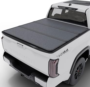Toptiny Hard Folding Truck Bed Tonneau Cover|THTF034|Fits 2022-2026 Toyota Tundra 56" Bed w/OE Rail System 66.7"