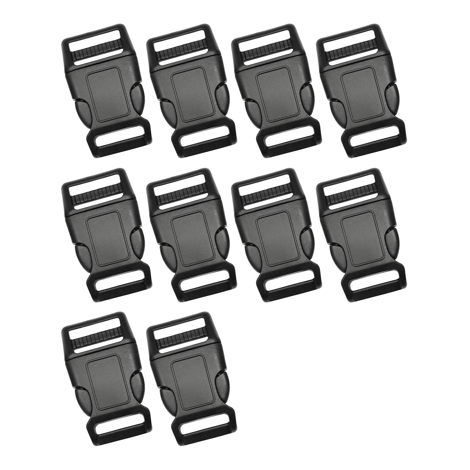 Laiousn Unisex 25 Black Backpack Buckle Secure Fastening Replacement Multiple Size Side Release Secure Fastening Adjustable Belt Adjustable Belt Buckles Men Women Clip Replacement