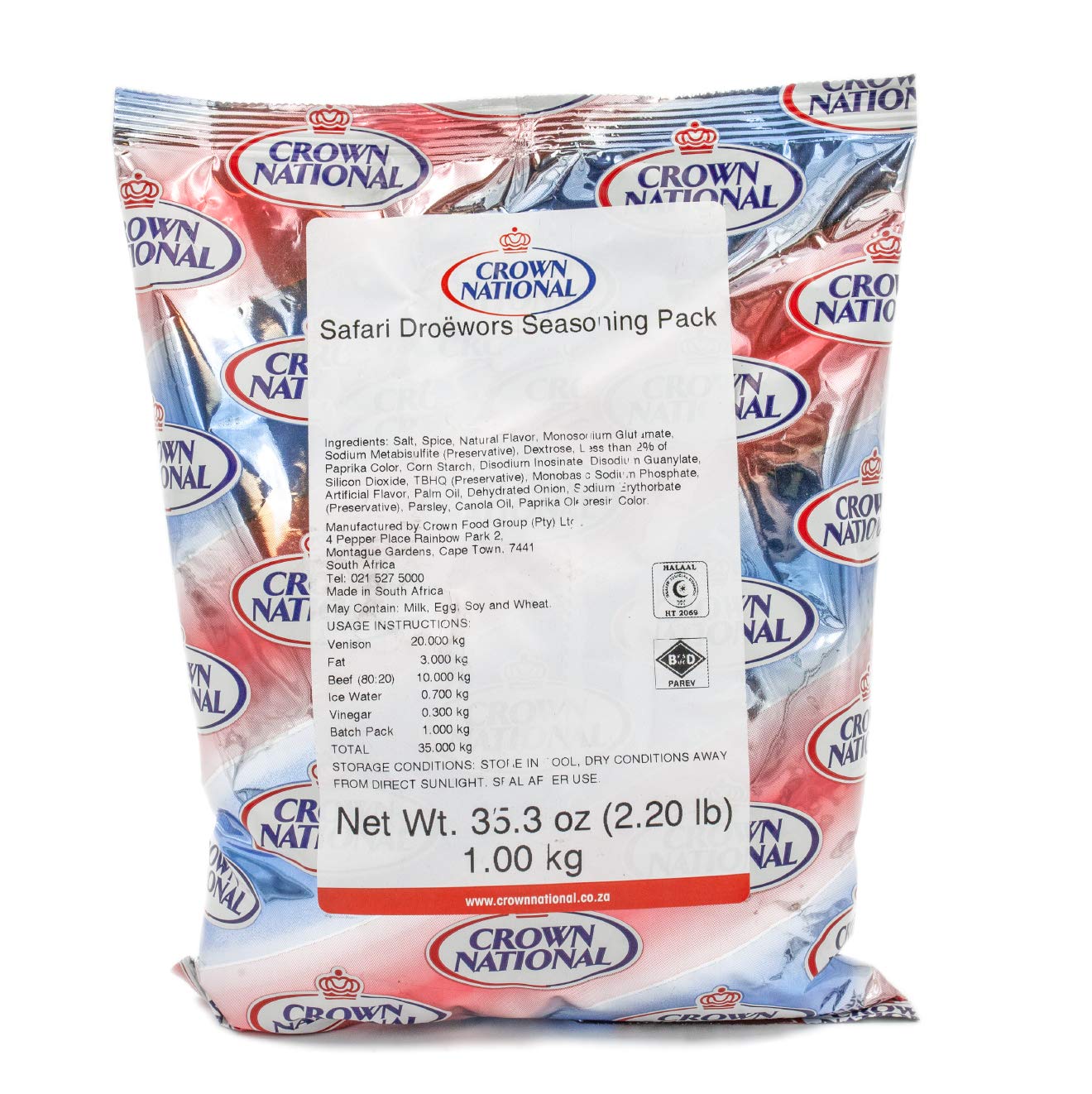 Crown National Drywors Spice 1kg