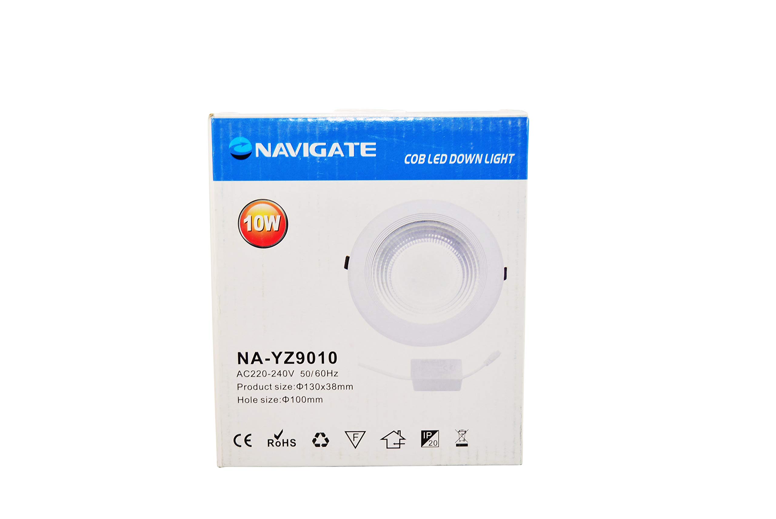 NAVIGATE LED DWON LIGHT NA-9010 10W 4inch AC 220V-240V 50/60Hz White/Warm White (10W White 6500K)