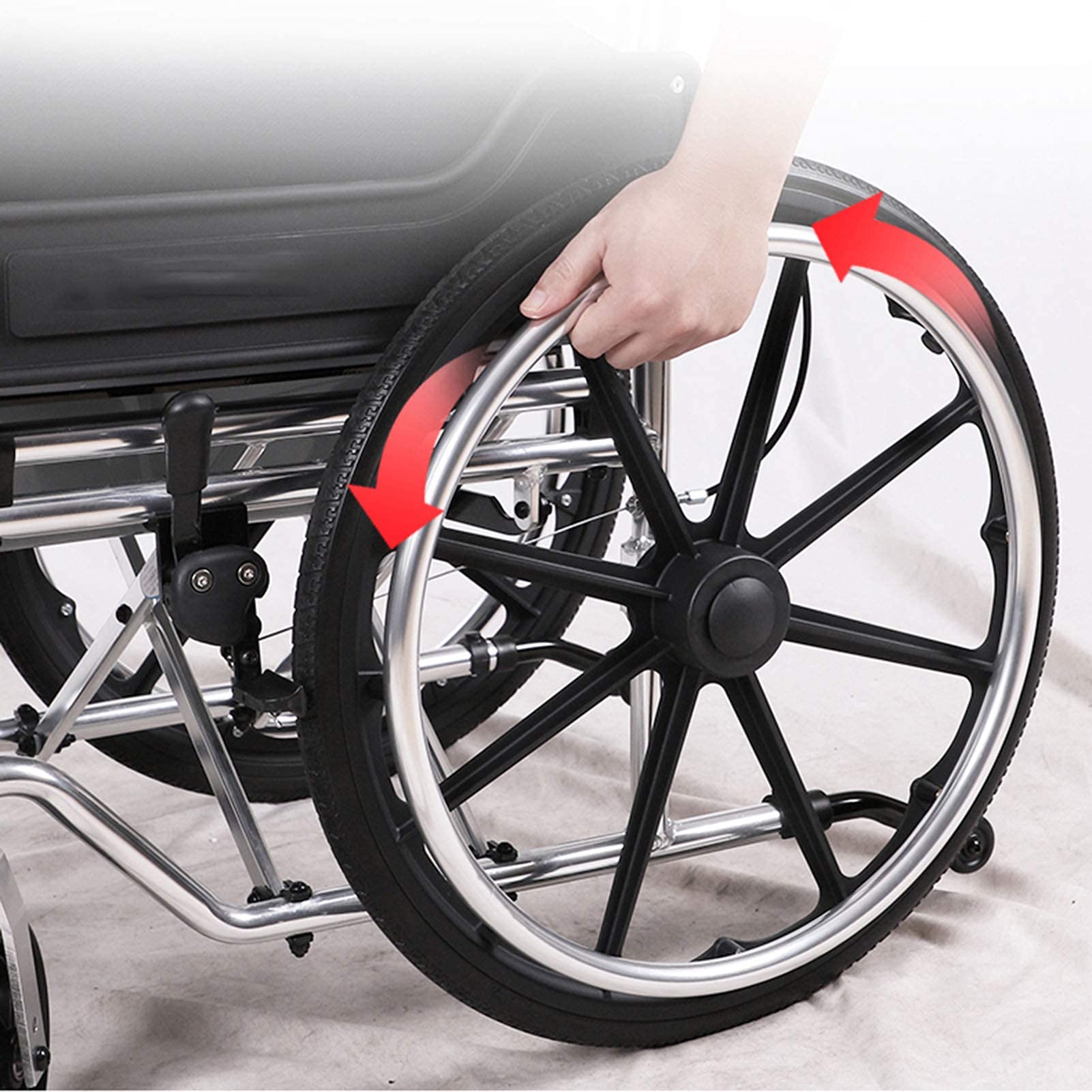 Buy Wheelchairs Folding Lightweight Self Propelled Wheelchair with