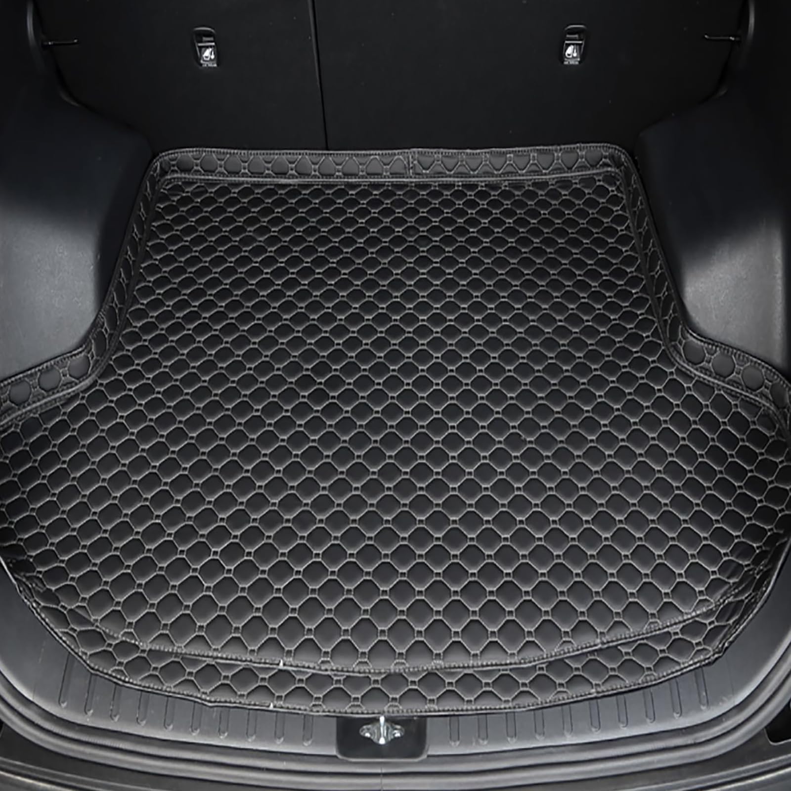 HFFTYU Car Boot Liner for Jaecoo J5 E5 EV 2025, Waterproof Quilted Leather Trunk Mat, All Weather Heavy Duty Boot Protector Cargo Cover Liner,C