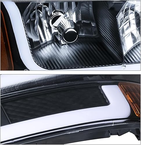 Miniatura 9 de M-AUTO Switchback - Tira de faros delanteros LED DRL de 4 piezas + lámparas de parachoques compatibles con GMC Sierra 150099-04 250001-07 1500