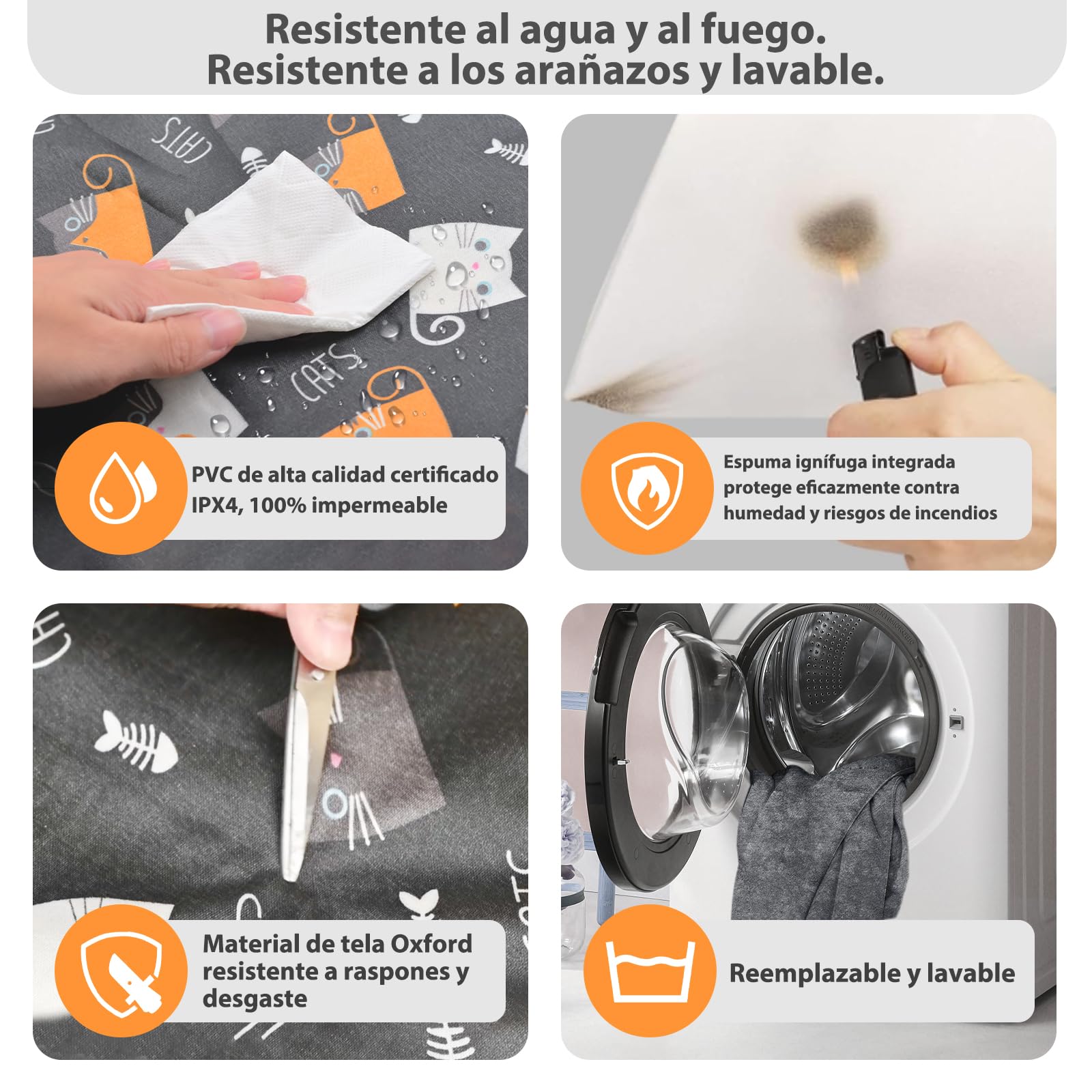 YFFU Manta Electrica Mascotas para Gatos y Perros 70x45cm, Anti-mordedura Impermeable Manta Termica Perros Medianos con Termostato y Temporizador, Almohadilla Eléctrica para Mascotas,Dos Cubiertas