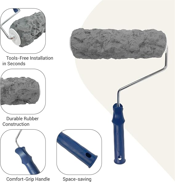 Nichiyo Concrete Texture Roller Concrete Stamp Roller Masonry Form Tool for DIY Decorative Concrete Patterns(D2501)