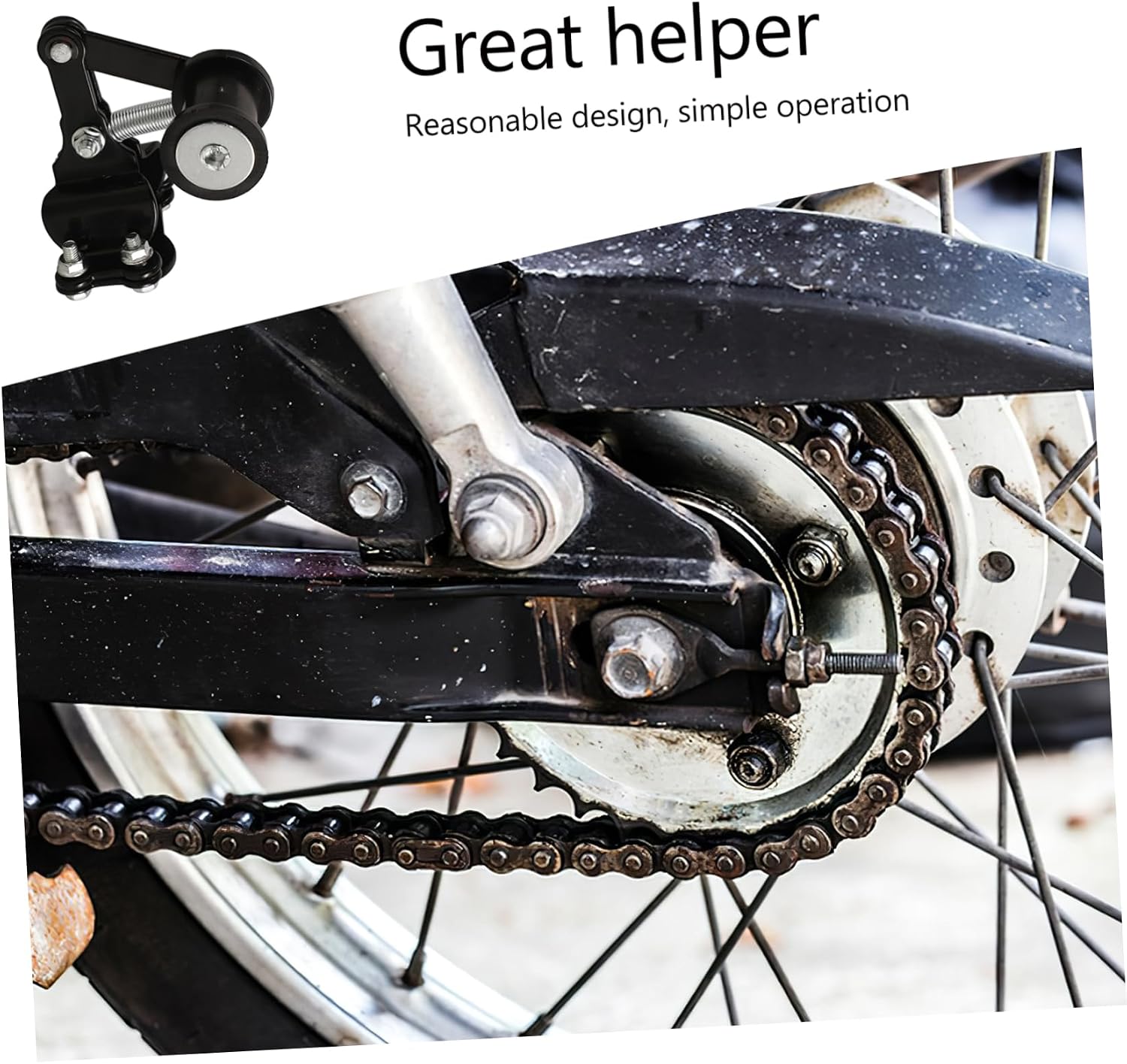 Motorcycle Chain Adjuster Tensioner Kit Tensioner Roller for Off-road Bikes