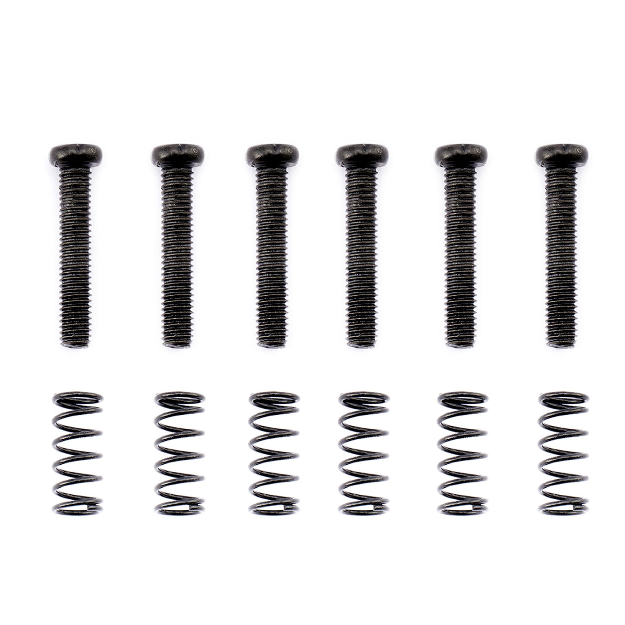 Musiclily Pro Metric M3x16mm Steel Saddle Intonation Screws and Springs Set for Import Strat Style Electric Guitar Tremolo Bridge - Image 3